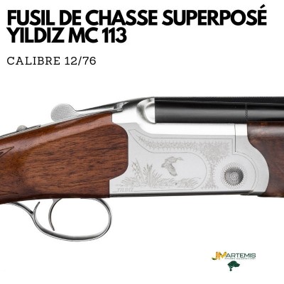 FUSIL DE CHASSE SUPERPOSÉ YILDIZ MC113 CALIBRE 12/76