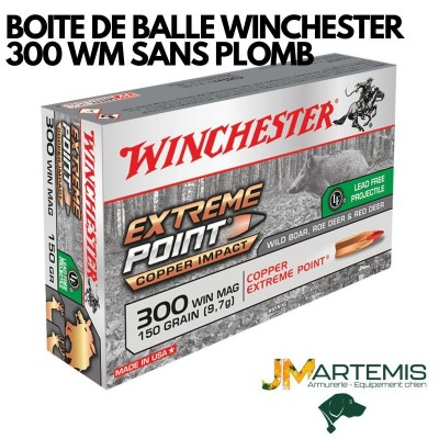 BOITE DE BALLE WINCHESTER 300WM EXTREME POINT COPPER IMPACT (SANS PLOMB)