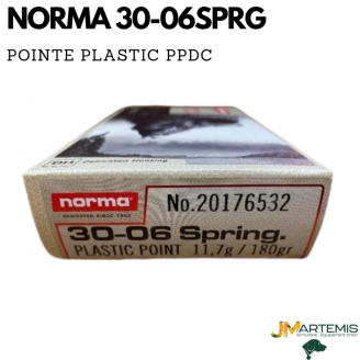 MUNITION NORMA 30.06 SPRG POITE PLASTIC JAUNE PPDC