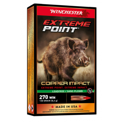 BALLES WINCHESTER EXTREME POINT 270 COPPER IMPACT 130gr...