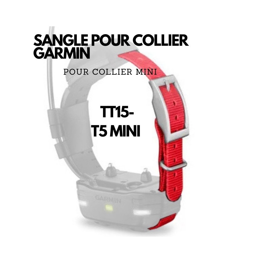 SANGLE DE RECHANGE POUR COLLIER GARMIN TT15MINI et T5 MINI