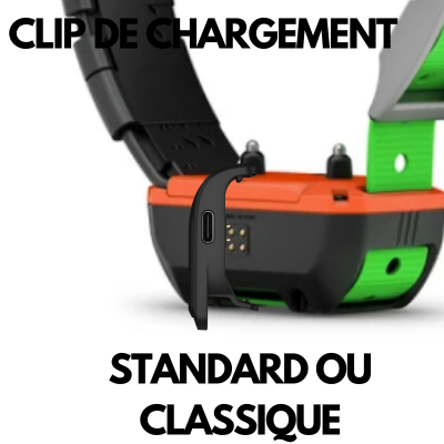 CLIP DE CHARGEMENT POUR COLLIER GARMIN TT25-T20 BATTERIE standard