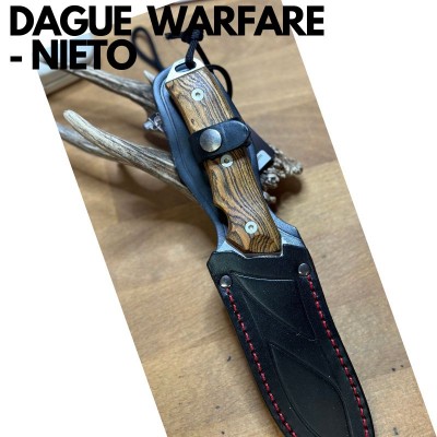 DAGUE DE CHASSE -WARFARE-LAME 13CM- NIETO