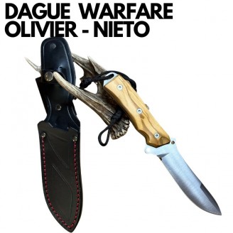 DAGUE DE CHASSE -WARFARE-OLIVIER-LAME 13CM- NIETO