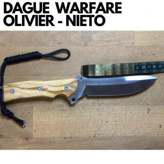 DAGUE DE CHASSE -WARFARE-OLIVIER-LAME 13CM- NIETO