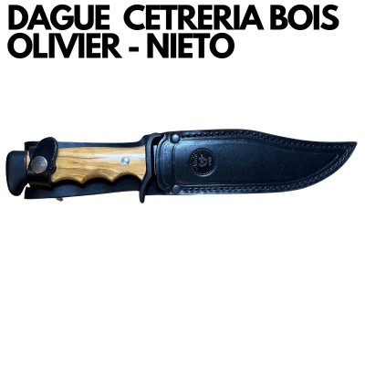 DAGUE DE CHASSE -CETRERIA-BOIS OLIVIER- NIETO