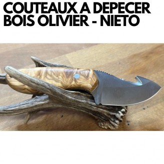 COUTEAUX A DEPECER LE GIBIER -CHACAL-BOIS OLIVIER- NIETO