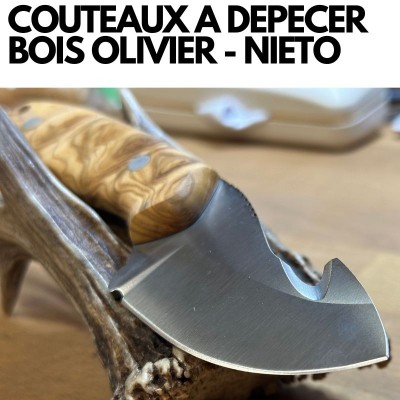 COUTEAUX A DEPECER LE GIBIER -CHACAL-BOIS OLIVIER- NIETO