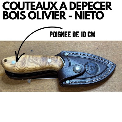 COUTEAUX A DEPECER LE GIBIER -CHACAL-BOIS OLIVIER- NIETO