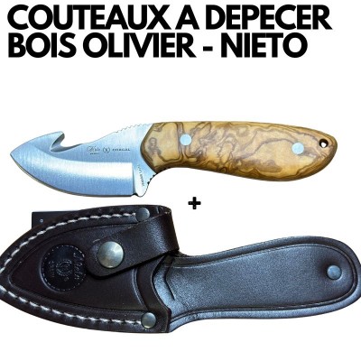 COUTEAUX A DEPECER LE GIBIER -CHACAL-BOIS OLIVIER- NIETO