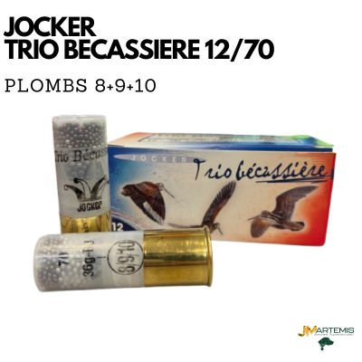 CARTOUCHES JOCKER TRIO BECASSIERE 8+9+10 BIOR 12/70