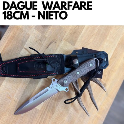 DAGUE DE CHASSE -WARFARE-BOIS OLIVIER- NIETO