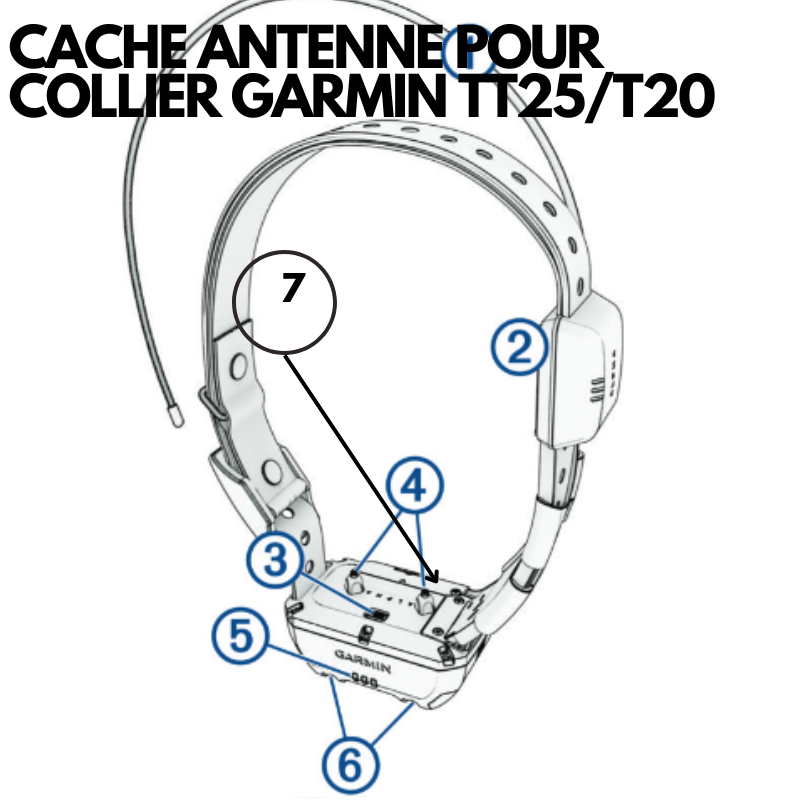 ATTACHE ANTENNE COLLIER